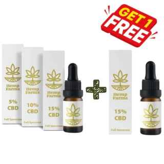 CBD olej Combo Mix – 5% + 10% + 15%