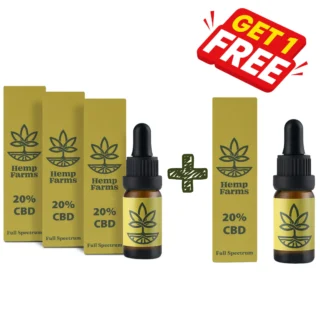CBD olej Combo – 20% oleju x 3 sztuki (po 2000 mg)