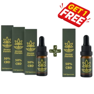 olej CBD Combo – 50% oleju x 3 sztuki (po 5000mg)